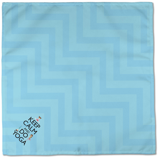 Keep Calm & Do Yoga Cloth Napkins - Personalized Dinner (Full Open)