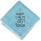 Keep Calm & Do Yoga Cloth Napkins - Personalized Lunch (Folded Four Corners)