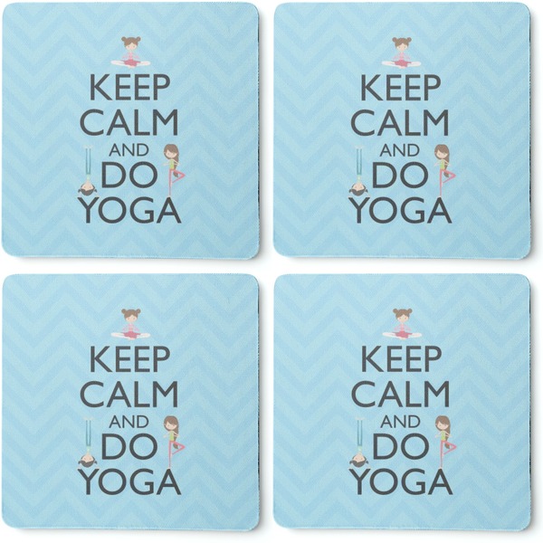 Keep Calm & Do Yoga Coaster Rubber Back - Apvl