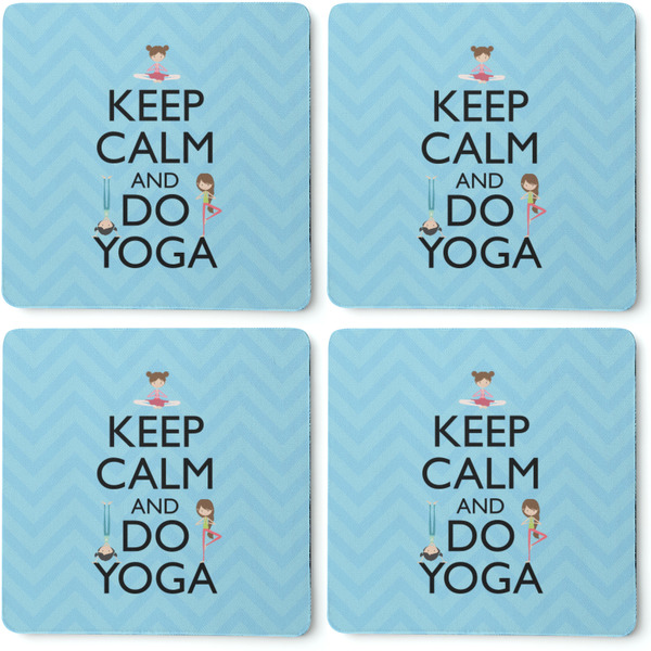 Keep Calm & Do Yoga Coaster Rubber Back - Apvl