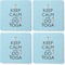 Keep Calm & Do Yoga Coaster Rubber Back - Apvl