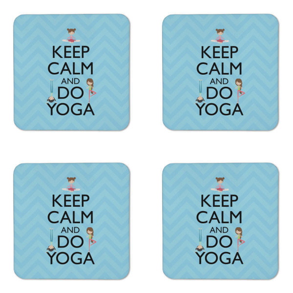 Keep Calm & Do Yoga Coaster Set - APPROVAL