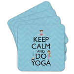 Keep Calm & Do Yoga Cork Coaster - Set of 4