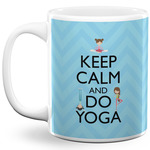 Keep Calm & Do Yoga 11 Oz Coffee Mug - White