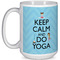 Keep Calm & Do Yoga Coffee Mug - 15 oz - White Full