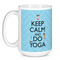 Keep Calm & Do Yoga Coffee Mug - 15 oz - White