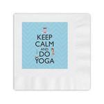 Keep Calm & Do Yoga Coined Cocktail Napkins