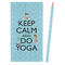 Keep Calm & Do Yoga Colored Pencils - Front View
