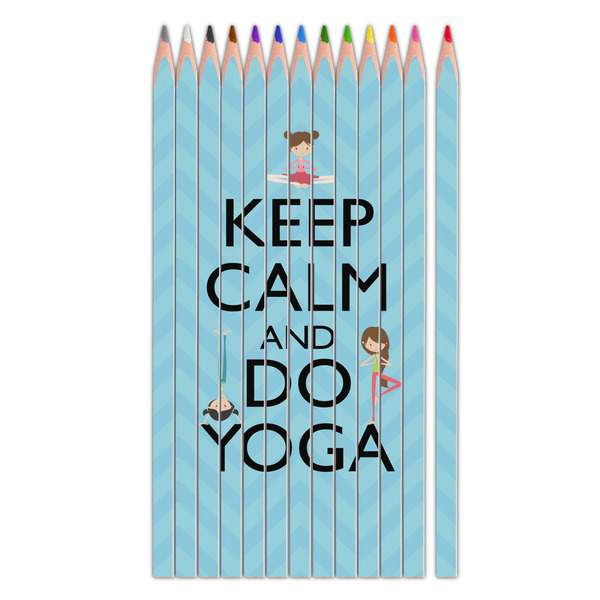 Custom Keep Calm & Do Yoga Colored Pencils