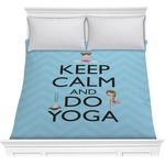 Keep Calm & Do Yoga Comforter - Full / Queen