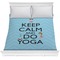 Keep Calm & Do Yoga Comforter - Full / Queen