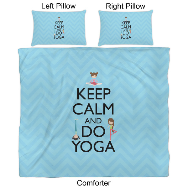 Keep Calm & Do Yoga Comforter Set - King - Approval