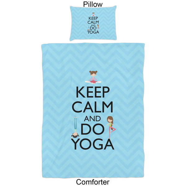 Keep Calm & Do Yoga Comforter Set - Twin - Approval