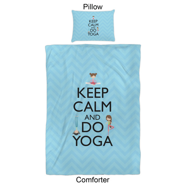 Keep Calm & Do Yoga Comforter Set - Twin XL - Approval