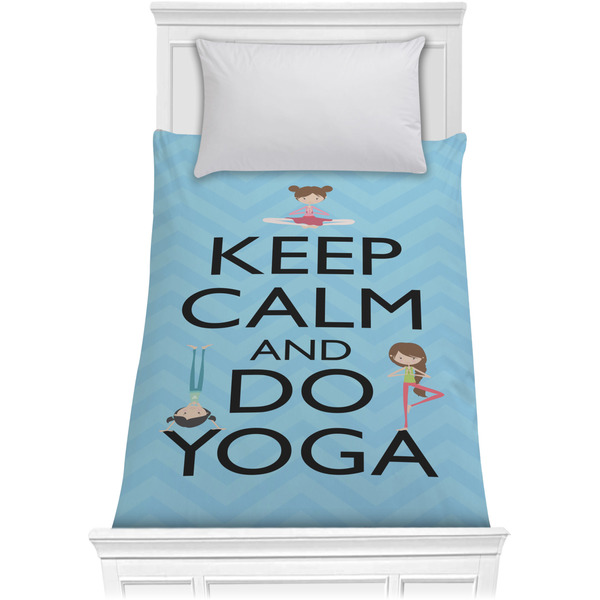 Keep Calm & Do Yoga Comforter (Twin)