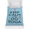 Keep Calm & Do Yoga Comforter - Twin