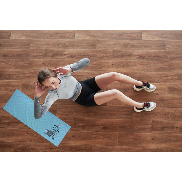 Keep Calm & Do Yoga Cooling Towel- Lifestyle
