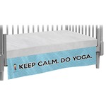Keep Calm & Do Yoga Crib Skirt