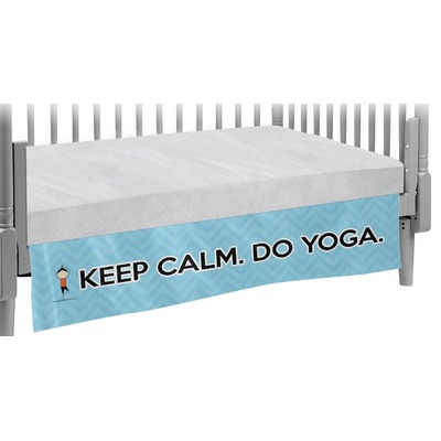 Keep Calm & Do Yoga Crib Skirt