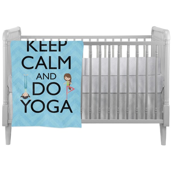 Custom Keep Calm & Do Yoga Crib Comforter / Quilt