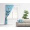 Keep Calm & Do Yoga Curtain With Window and Rod - in Room Matching Pillow