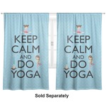 Keep Calm & Do Yoga Curtain Panel - Custom Size