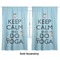 Keep Calm & Do Yoga Curtains