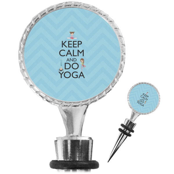 Custom Keep Calm & Do Yoga Wine Bottle Stopper