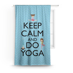Keep Calm & Do Yoga Curtain Panel - Custom Size