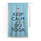 Keep Calm & Do Yoga Custom Curtain With Window and Rod