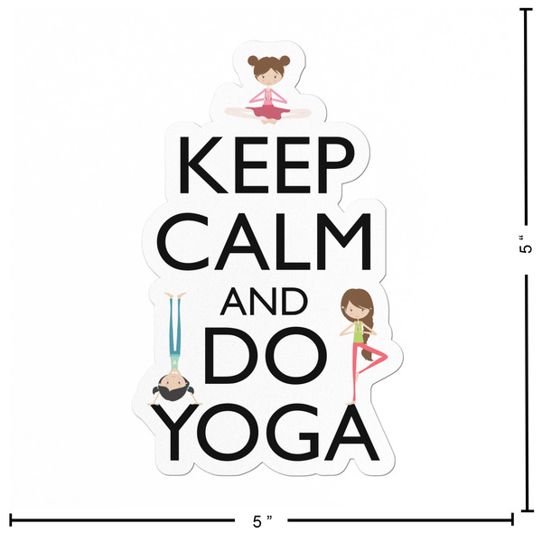 Keep Calm & Do Yoga Custom Shape Iron On Patches - L - APPROVAL