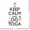 Keep Calm & Do Yoga Custom Shape Iron On Patches - L - APPROVAL