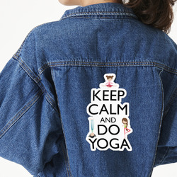 Keep Calm & Do Yoga Twill Iron On Patch - Custom Shape - 3XL