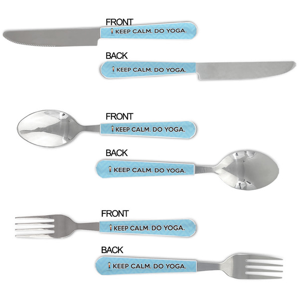 Keep Calm & Do Yoga Cutlery Set - APPROVAL
