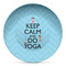 Keep Calm & Do Yoga Microwave Safe Plastic Plate - Composite Polymer