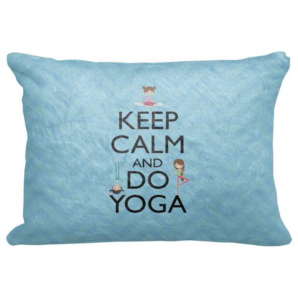 Custom Keep Calm & Do Yoga Decorative Baby Pillowcase - 16"x12"