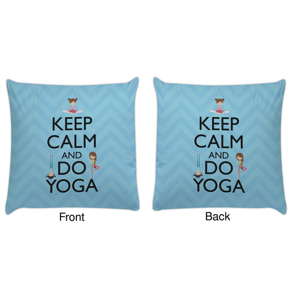 Keep Calm & Do Yoga Decorative Pillow Case - Approval