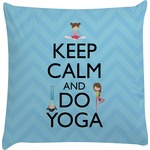 Keep Calm & Do Yoga Decorative Pillow Case