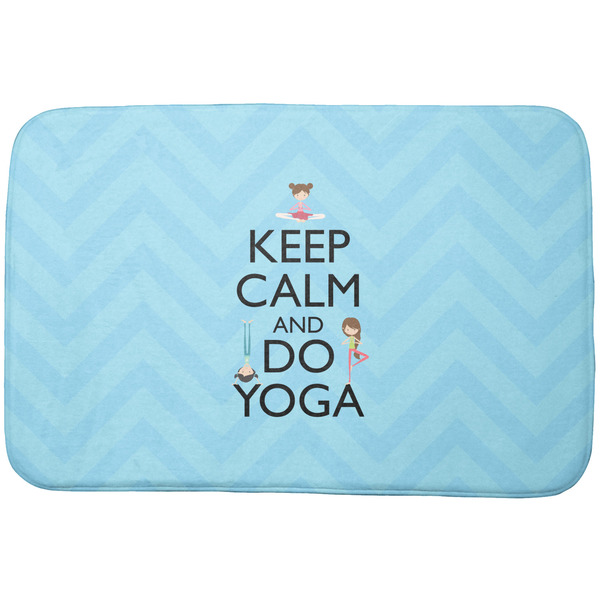 Custom Keep Calm & Do Yoga Dish Drying Mat