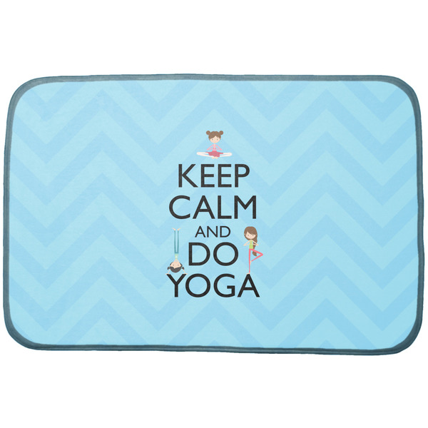 Custom Keep Calm & Do Yoga Dish Drying Mat