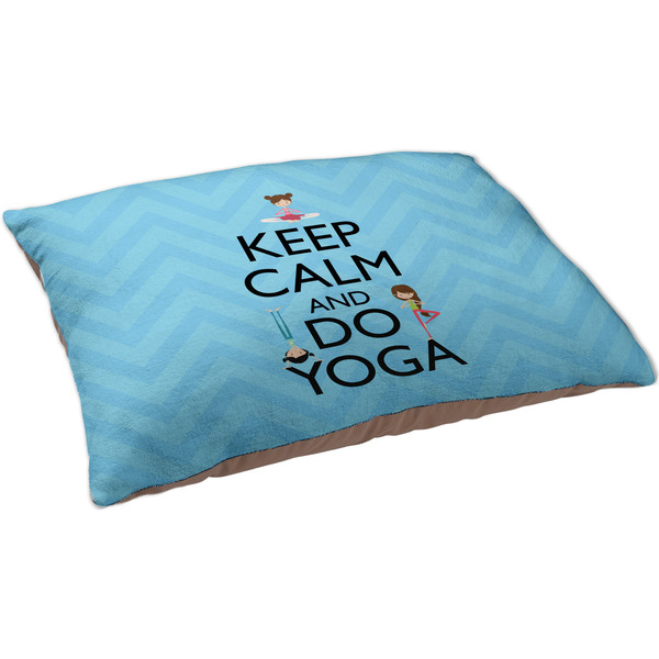 Keep Calm & Do Yoga Dog Bed - Large