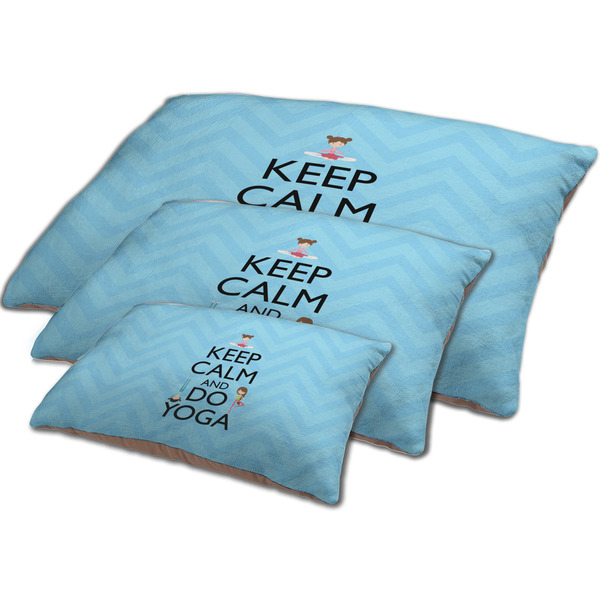 Keep Calm & Do Yoga Dog Beds - MAIN (sm, med, lrg)