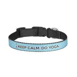 Keep Calm & Do Yoga Dog Collar - Small