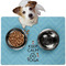 Keep Calm & Do Yoga Dog Food Mat - Medium LIFESTYLE