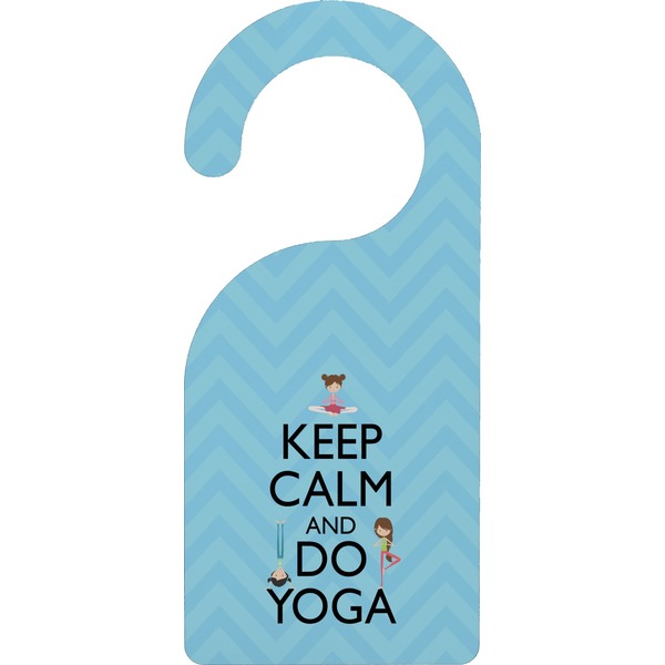 Custom Keep Calm & Do Yoga Door Hanger
