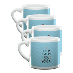Keep Calm & Do Yoga Double Shot Espresso Cups - Set of 4
