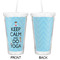 Keep Calm & Do Yoga Double Wall Tumbler with Straw - Approval