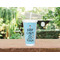 Keep Calm & Do Yoga Double Wall Tumbler with Straw Lifestyle