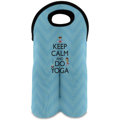 Keep Calm & Do Yoga Wine Tote Bag (2 Bottles)