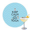 Keep Calm & Do Yoga Drink Topper - Large - Single with Drink